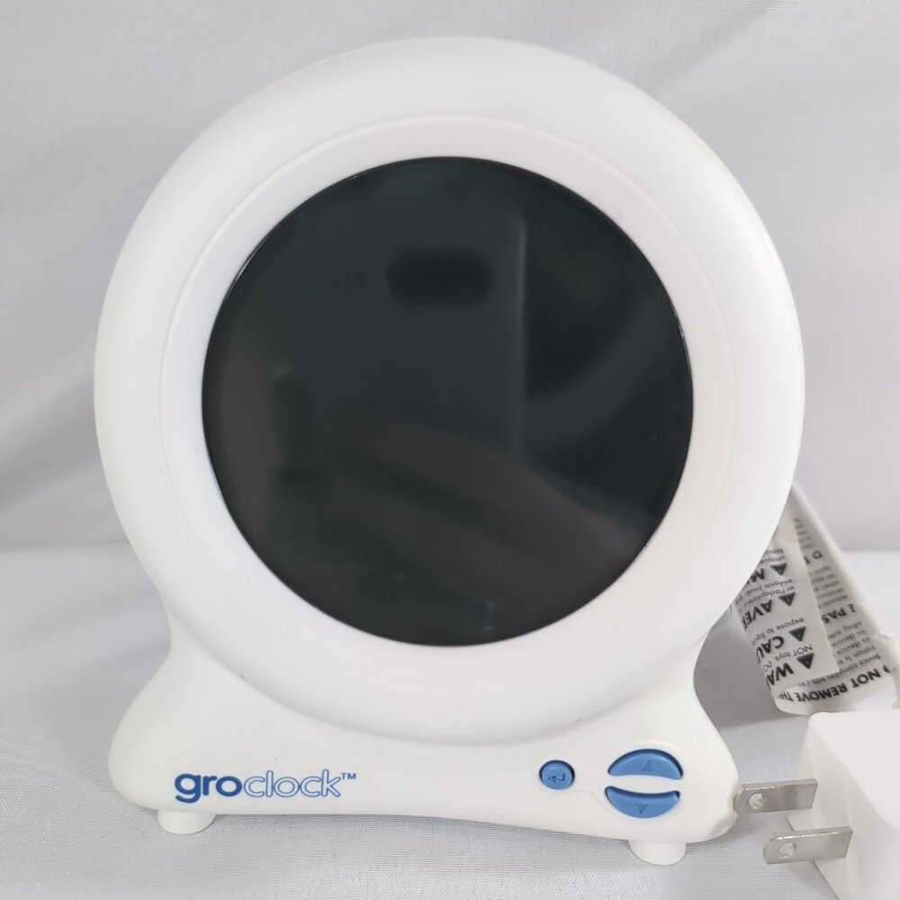 Tommee Tippee Groclock Sleep Training Clock White Alarm Wake Star/Sun Moon HJ012